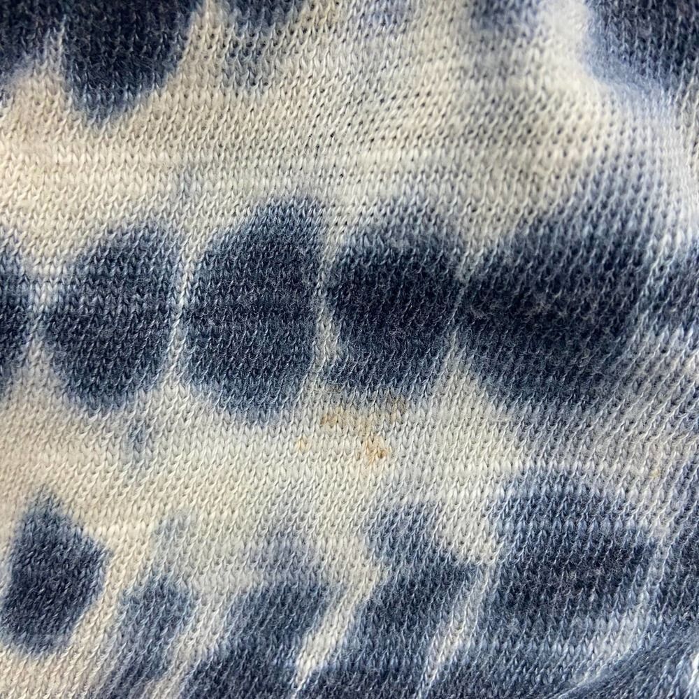 Young Fabulous & Broke Blue Gray ikat Tie Dye Britt Half Sleeve Top Womens S - Picture 7 of 8